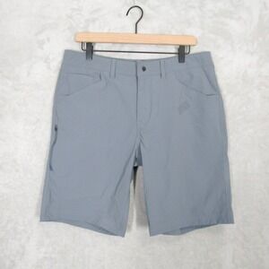 Stio Mens Gray Nylon Spandex Hiking Shorts Size 35 x 10 Stretch Outdoor Trail